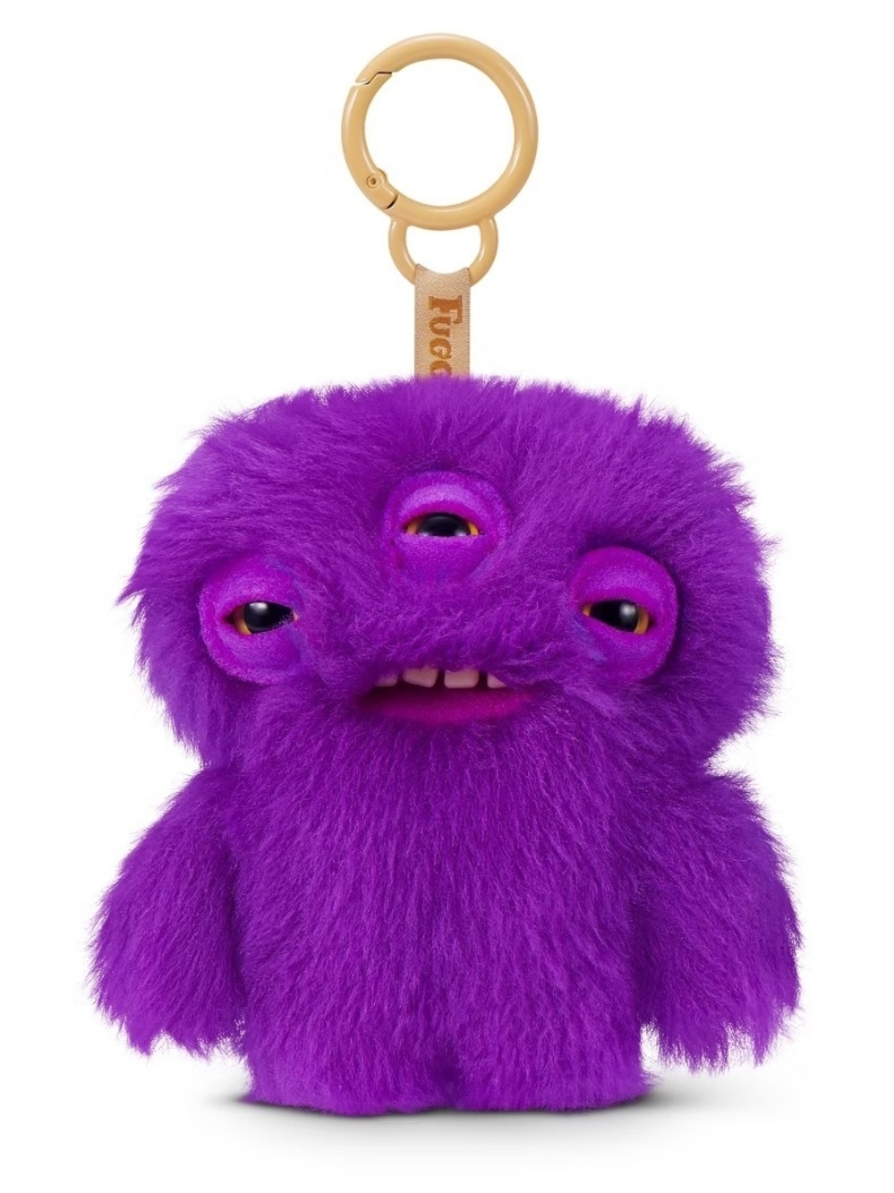 Zuru Fuggler Purple Three Keychain Series 6 - Annoyed Alien